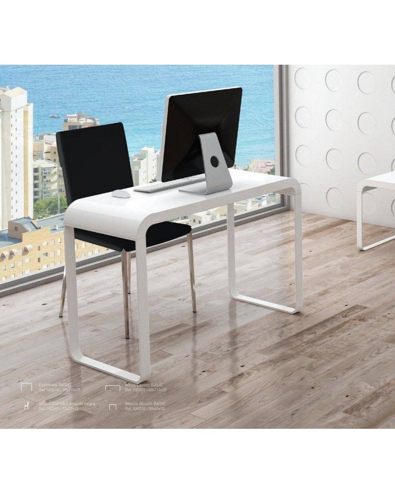 Mesa escritorio moderna lacado blanco 962-018 