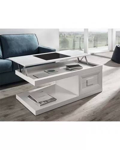 Mesa de centro moderna elevable lacado 194-2009 a 