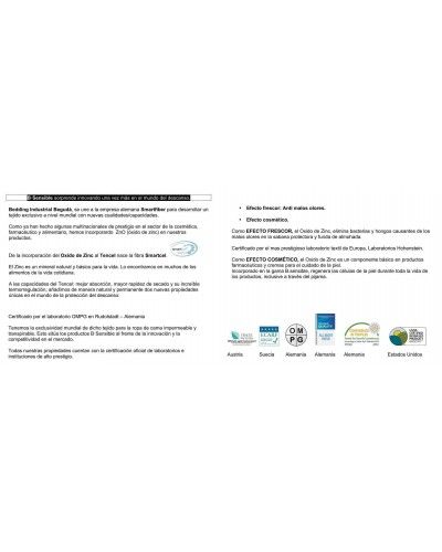 Sabana bajera SMARTCEL TENCEL impermeable transpirable 1213-14 Granate 