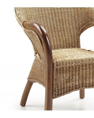 Silla rustica rattan 99-859001 