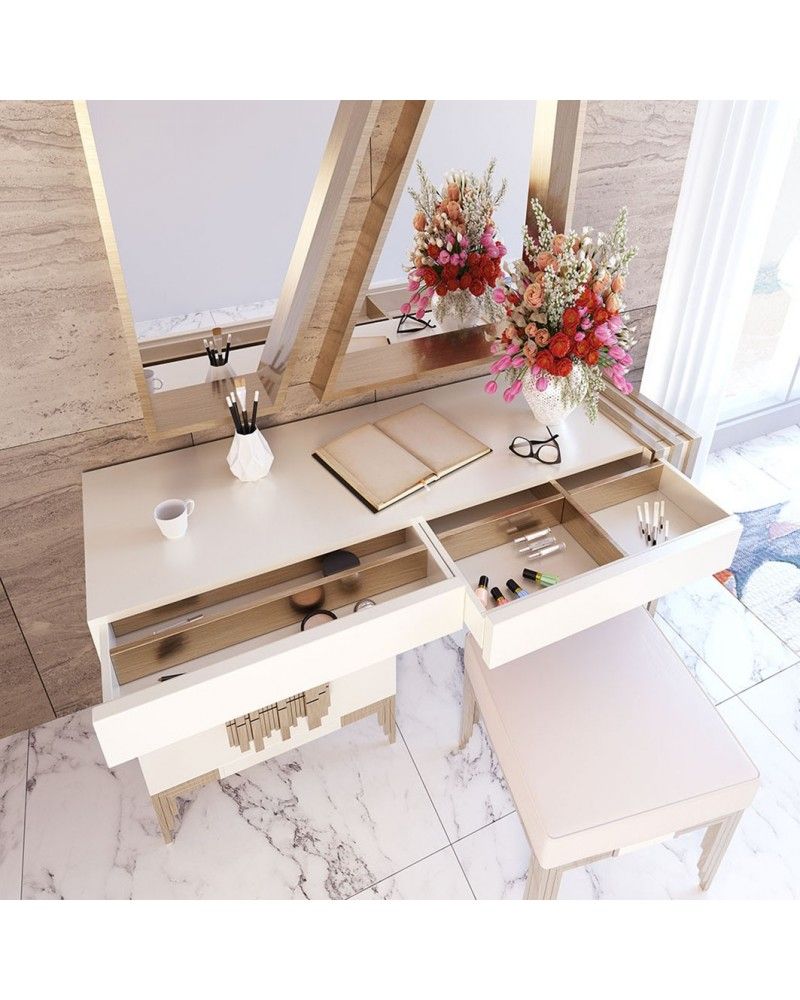 Tocador de maquillaje dormitorio diseño 397-NB01  Tocador de maquillaje dormitorio diseño 397-NB01