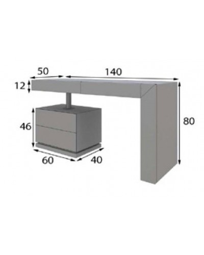 Tocador de maquillaje dormitorio diseño 397-NB03 