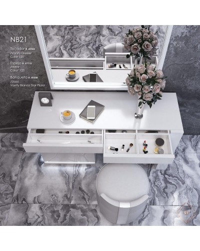 Tocador de maquillaje dormitorio diseño 397-NB21 