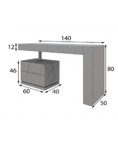 Tocador de maquillaje dormitorio diseño 397-NB21  Tocador de maquillaje dormitorio diseño 397-NB21