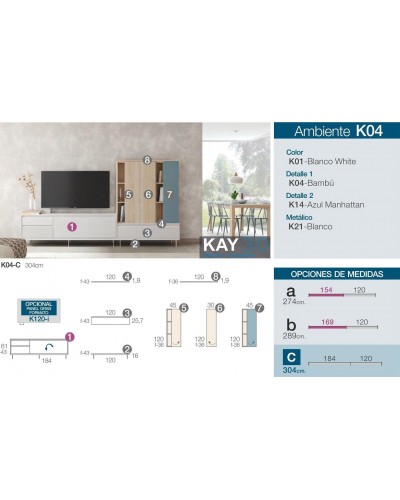 Mueble comedor moderno diseño 301-K04 