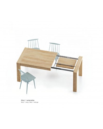 Mesa de comedor moderna 1 extensible 301-KU1 