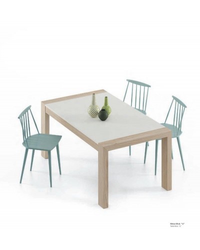 Mesa de comedor moderna 2 extensibles 301-K02 