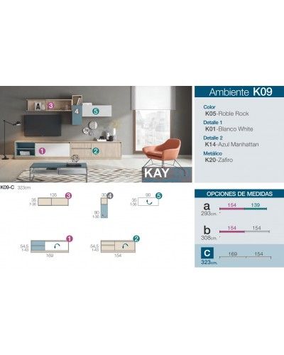 Mueble comedor moderno diseño 301-K09 
