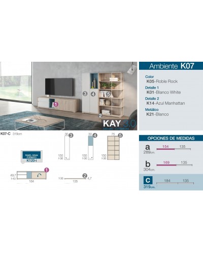 Mueble comedor moderno diseño 301-K07 