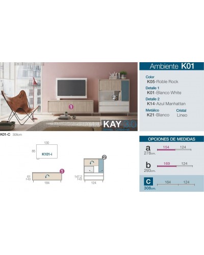 Mueble comedor moderno diseño 301-K01 