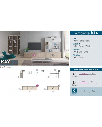Mueble comedor moderno diseño 301-K14 