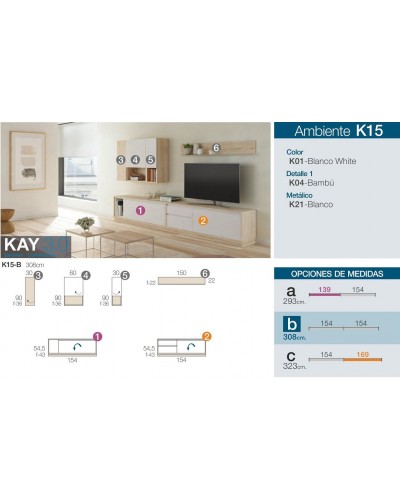 Mueble comedor moderno diseño 301-K15 