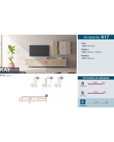 Mueble comedor moderno diseño 301-K17 