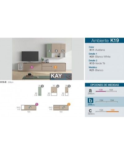 Mueble comedor moderno diseño 301-K19 