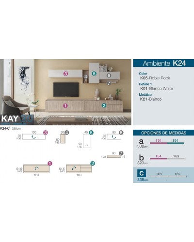 Mueble comedor moderno diseño 301-K24 