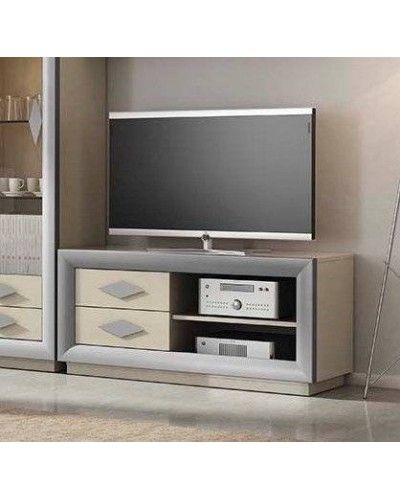 Mesa TV moderna lacado brillo 194-2013 Moka 