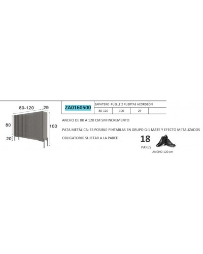 Mueble zapatero moderno lacado alta calidad 397-UN33 