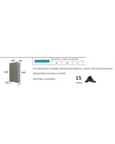 Mueble zapatero moderno lacado alta calidad 397-UN35 