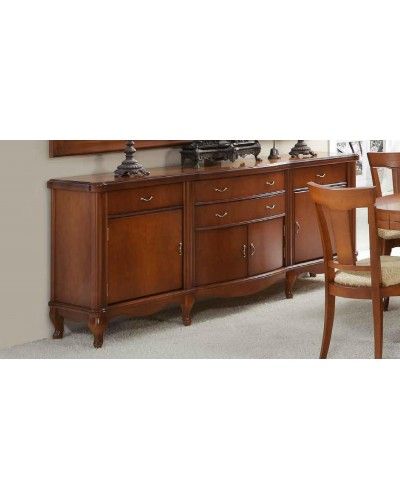 Aparador clásico cerezo con espejo 194-950-909 