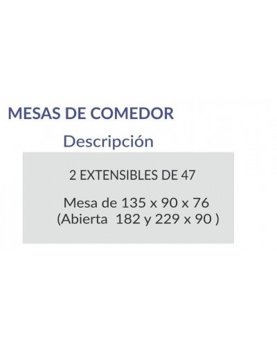Mesa comedor moderna diseño actual 148-66 