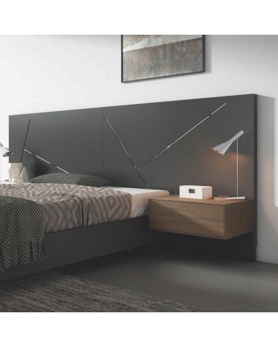 Dormitorio matrimonio moderno lacado o madera 565-NO16 