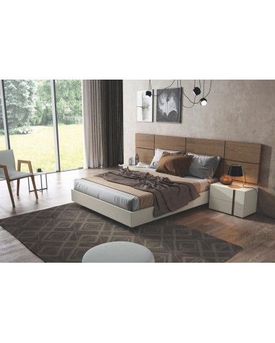Dormitorio matrimonio moderno lacado o madera 565-NO30 