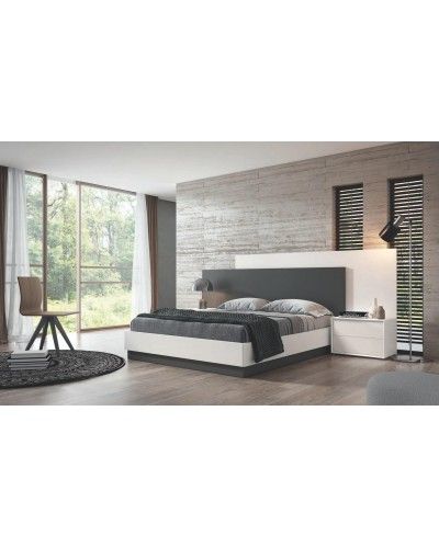 Dormitorio matrimonio moderno lacado o madera 565-NO41 