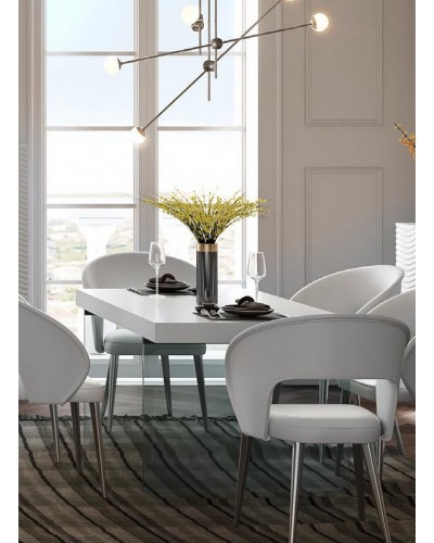 Mesa de comedor moderna diseño lacado 397-MXC03