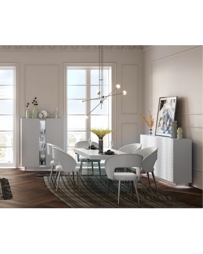 Mesa de comedor moderna diseño lacado 397-MXC03