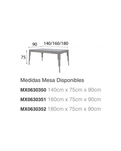 Mesa de comedor moderna diseño lacado 397-MXC06