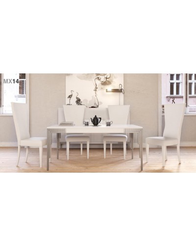 Mesa de comedor moderna diseño lacado 397-MXC14