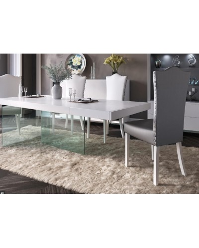 Mesa de comedor moderna diseño lacado 397-MXC03