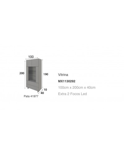Vitrina moderna diseño lacado alta calidad 397-MXVI11
