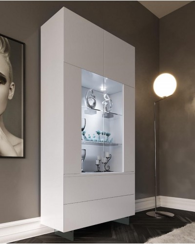 Vitrina moderna diseño lacado alta calidad 397-MXVI11