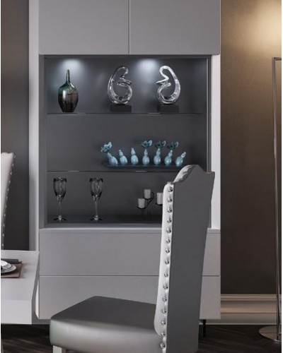 Vitrina moderna diseño lacado alta calidad 397-MXVI11