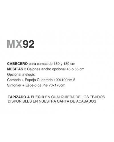 Dormitorio moderno diseño lacado 397-MXD92