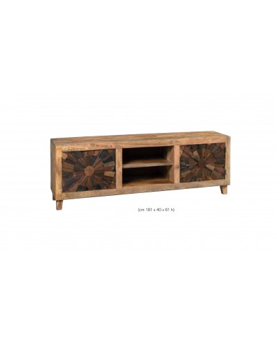 Mueble TV vintage colonial madera 1452-TV03