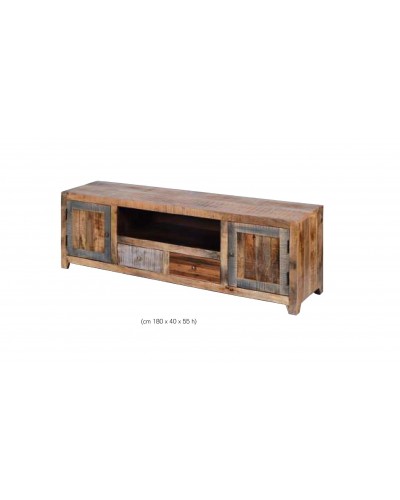 Mueble TV vintage colonial madera 1452-TV17