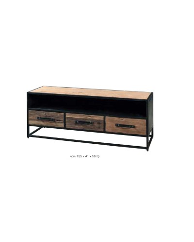 Mueble TV vintage colonial madera 1452-TV18