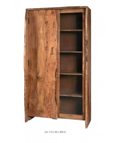 Armario vitrina vintage colonial madera 1452-AR00120