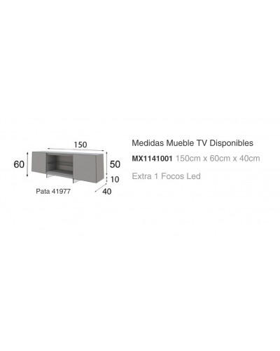 Mueble TV moderno diseño lacado alta calidad 397-MXTV11