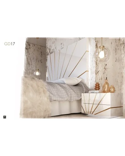Dormitorio matrimonio moderno Gold GD17 - Franco