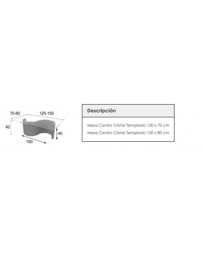 Mesa de centro moderna lacado y cristal 397-GD13