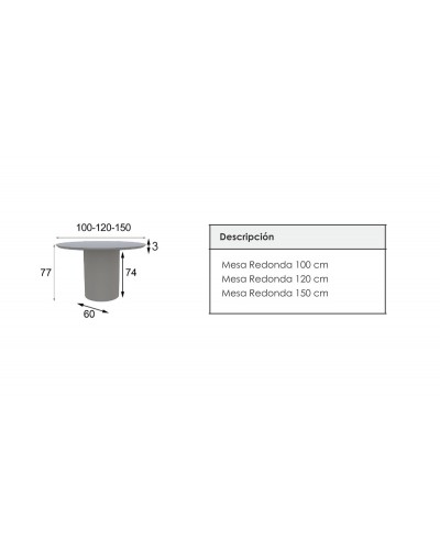 Mesa de comedor moderna lacado 397-GD04B