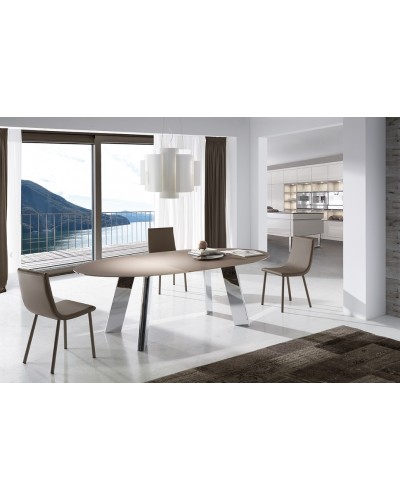 Mesa de comedor extensible moderna Boheme - Ramiro Tarazona