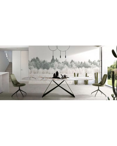 Mesa de comedor moderna Mumm Porcelánico - Nacher