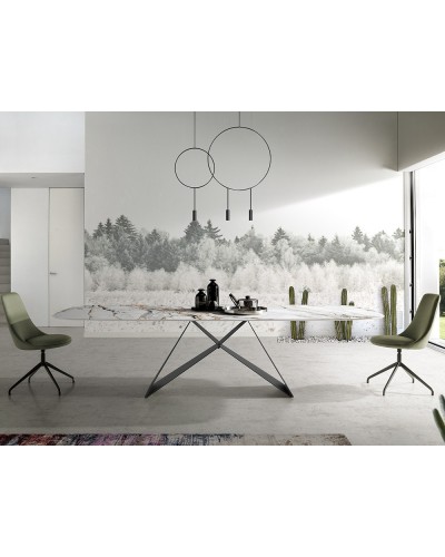 Mesa de comedor moderna Mumm Porcelánico - Nacher