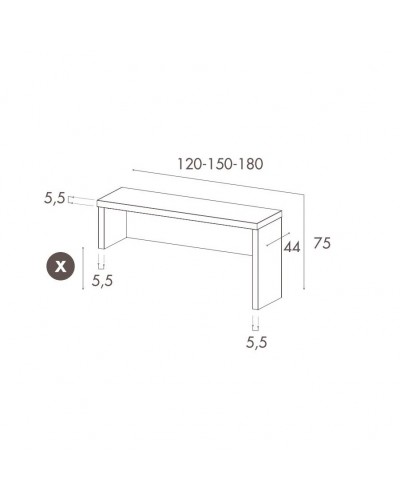 Mueble comedor moderno panelado 270-PL02
