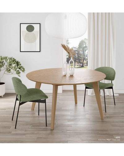 Mesa de comedor moderna redonda K4095 - Disemobel
