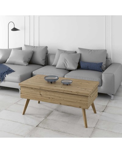 Mesa de centro moderna elevable y extensible 5129 - Disemobel